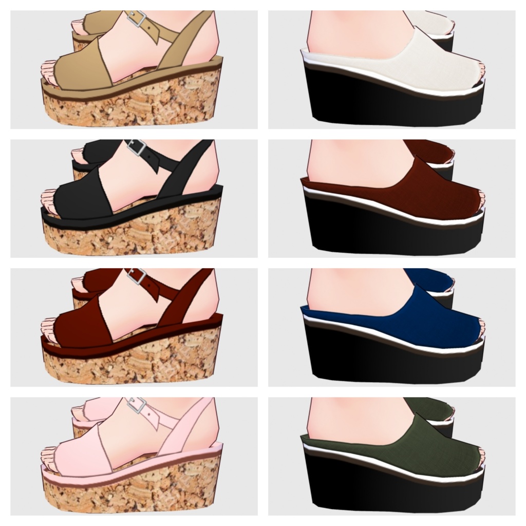 【#VRoid】サンダル