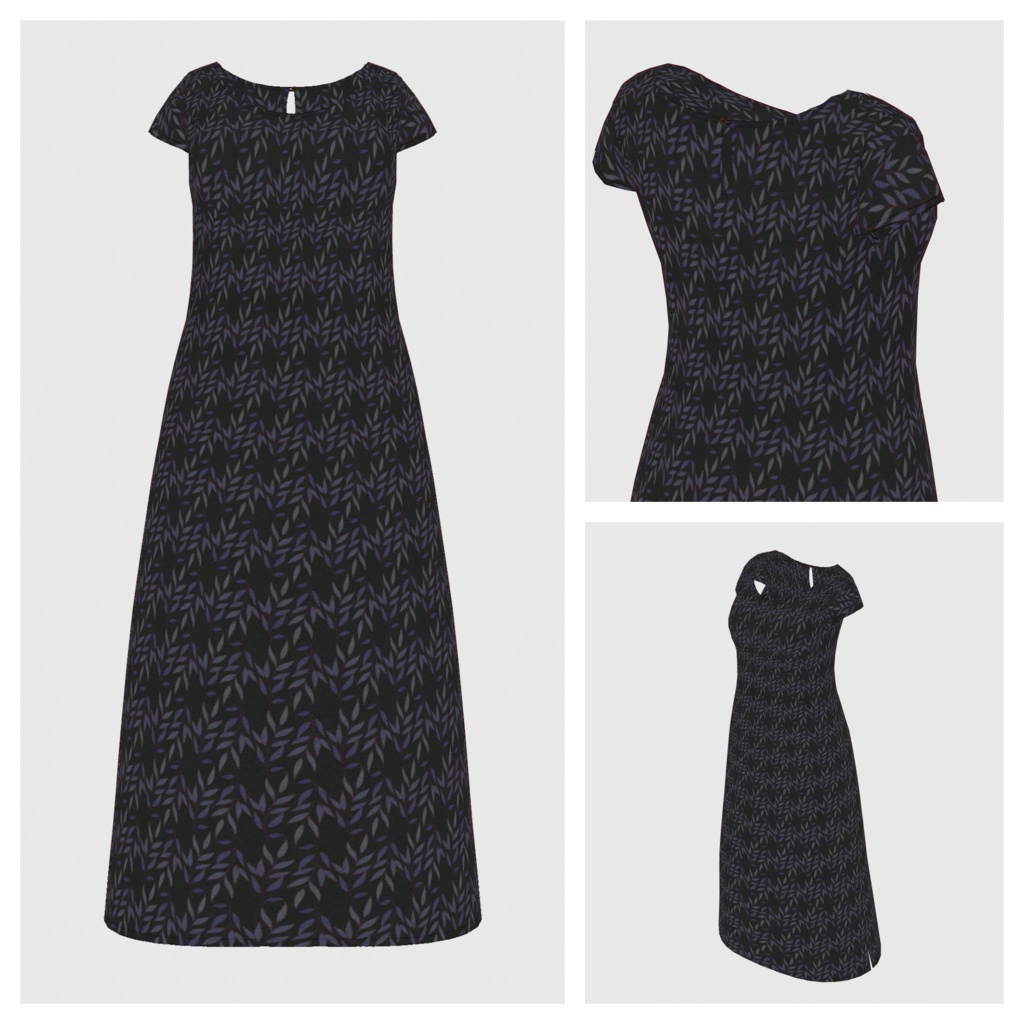 【#VRoid】ワンピースtype-a【#vroidcustomitem】