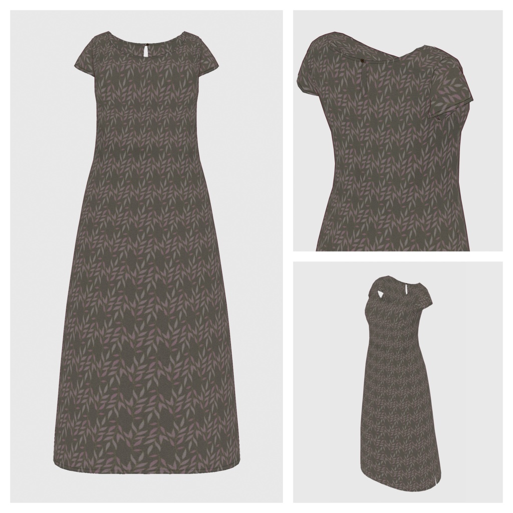 【#VRoid】ワンピースtype-a【#vroidcustomitem】