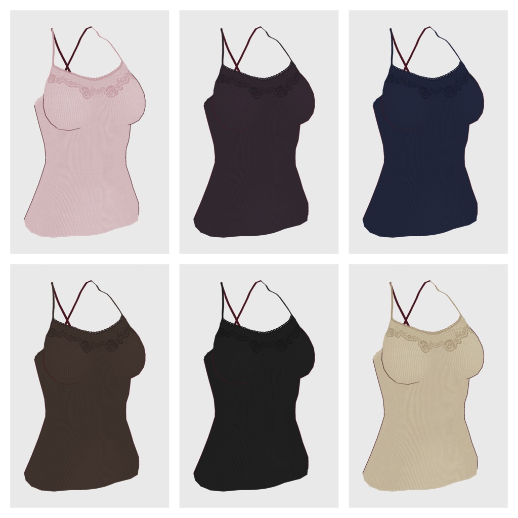 【#VRoid】キャミソール type-a