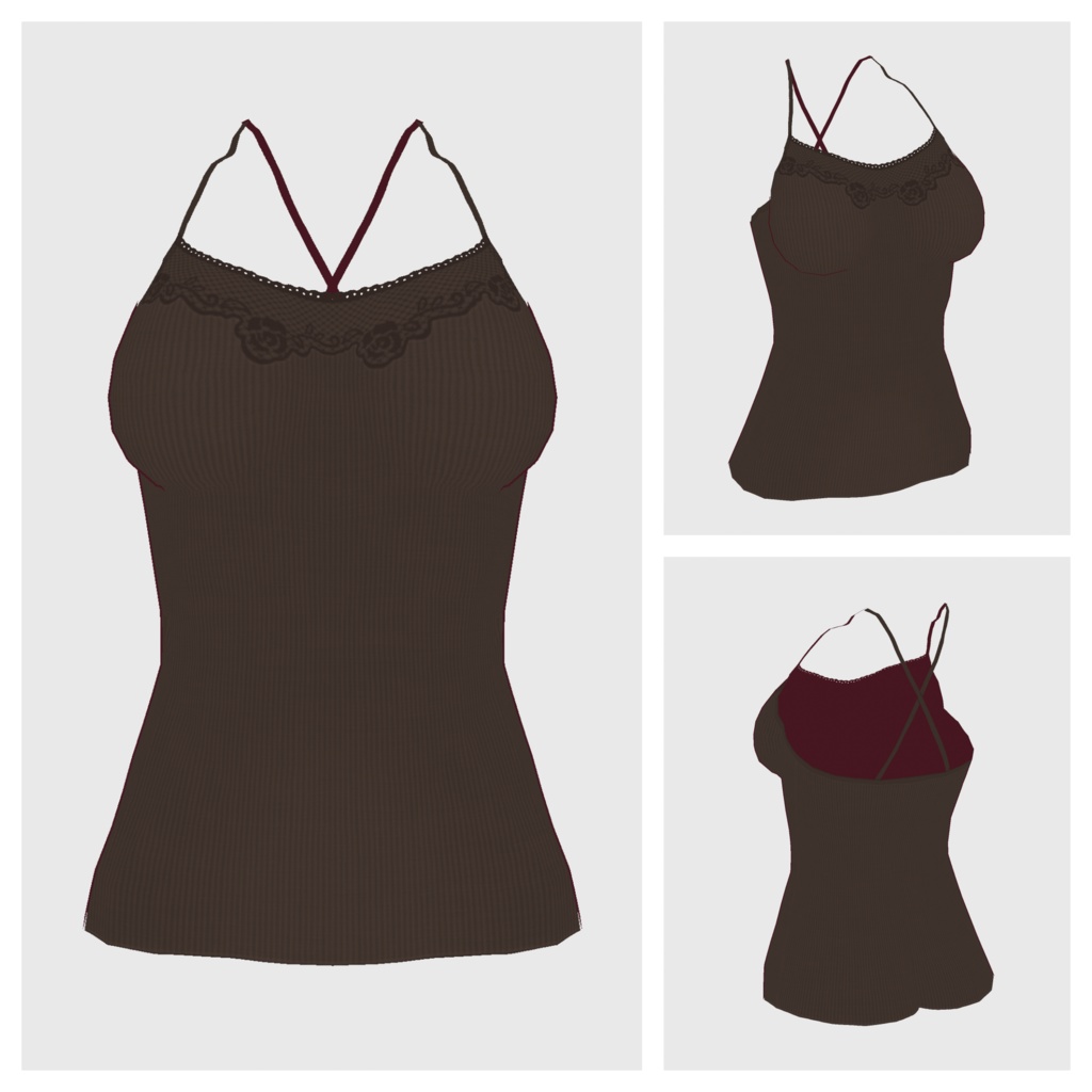 【#VRoid】キャミソール type-a