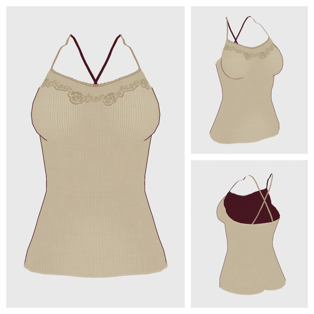 【#VRoid】キャミソール type-a