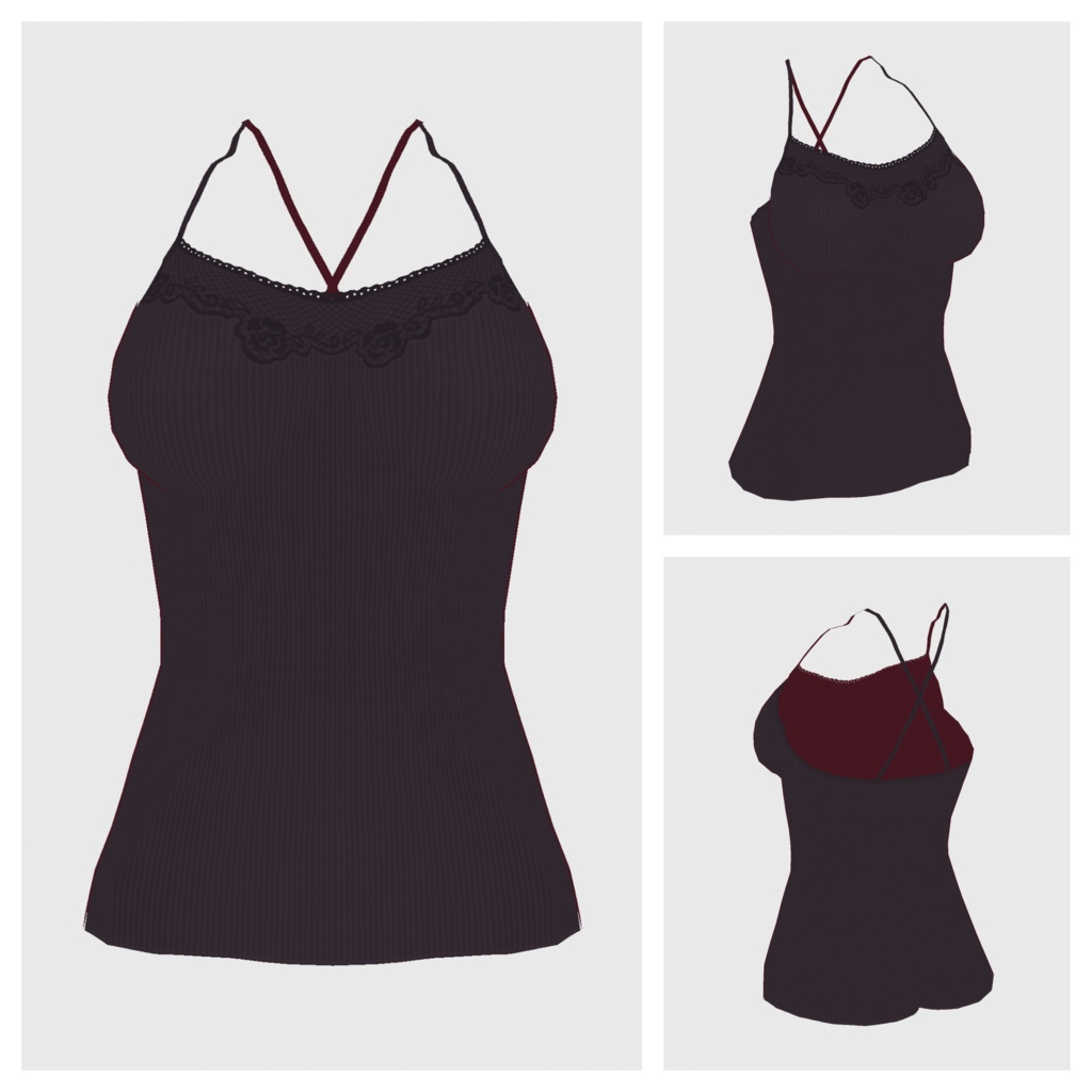 【#VRoid】キャミソール type-a