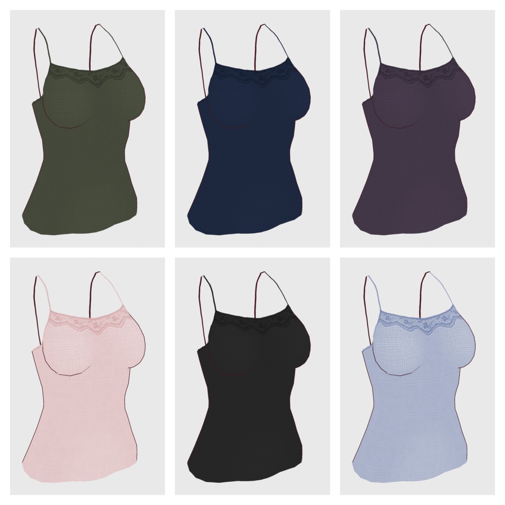 【#VRoid】キャミソール type-b