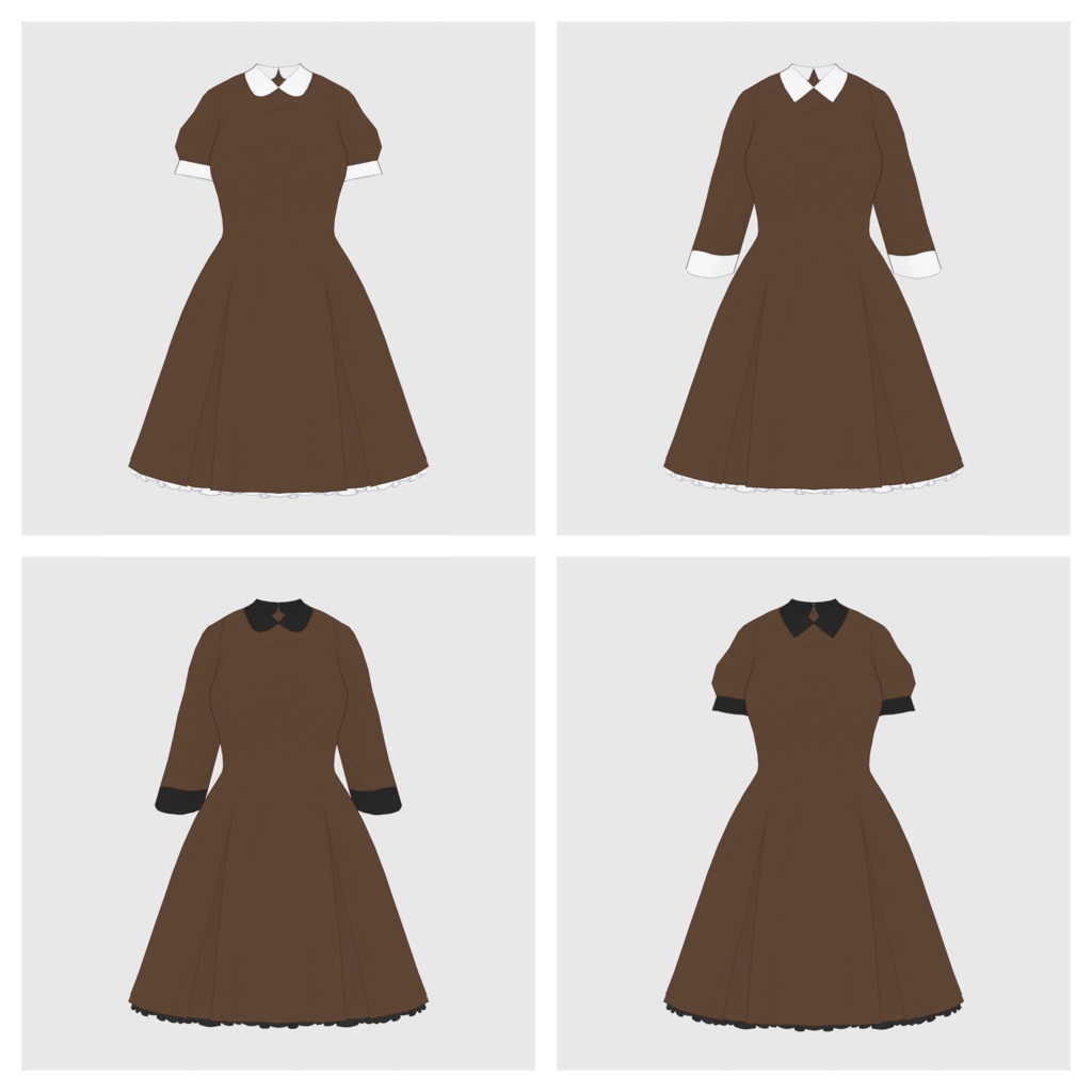 【#VRoid】ワンピース type-b 【#vroidcustomitem】