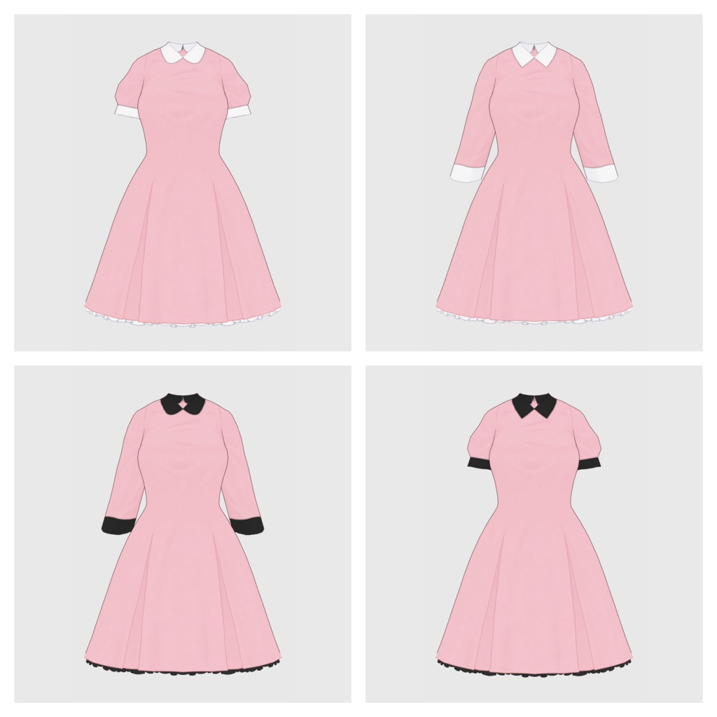 【#VRoid】ワンピース type-b 【#vroidcustomitem】