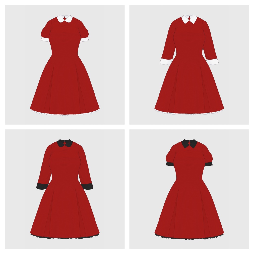 【#VRoid】ワンピース type-b 【#vroidcustomitem】