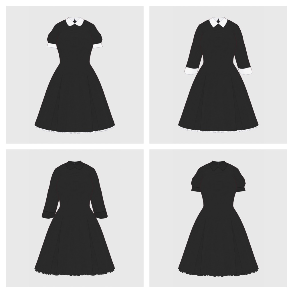 【#VRoid】ワンピース type-b 【#vroidcustomitem】