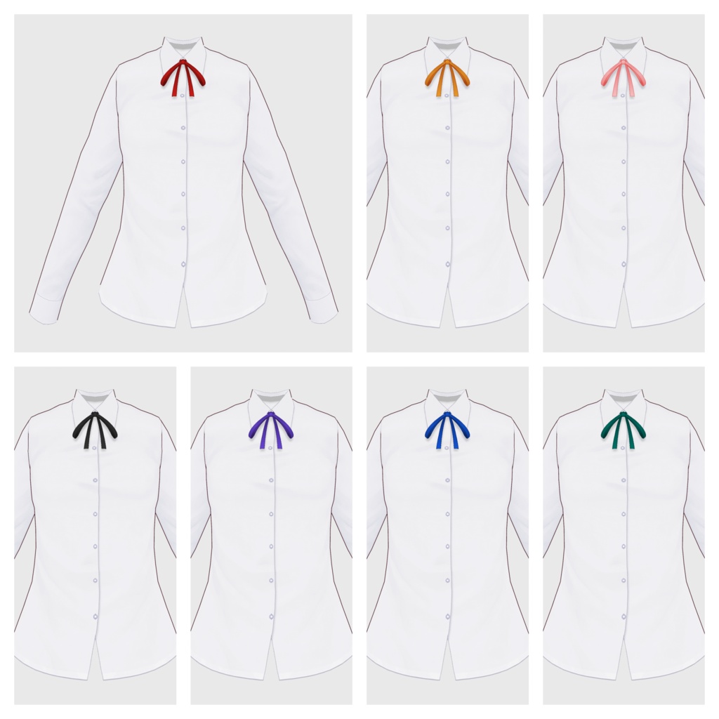 【#VRoid】ブラウス type-b【#vroidcustomitem】