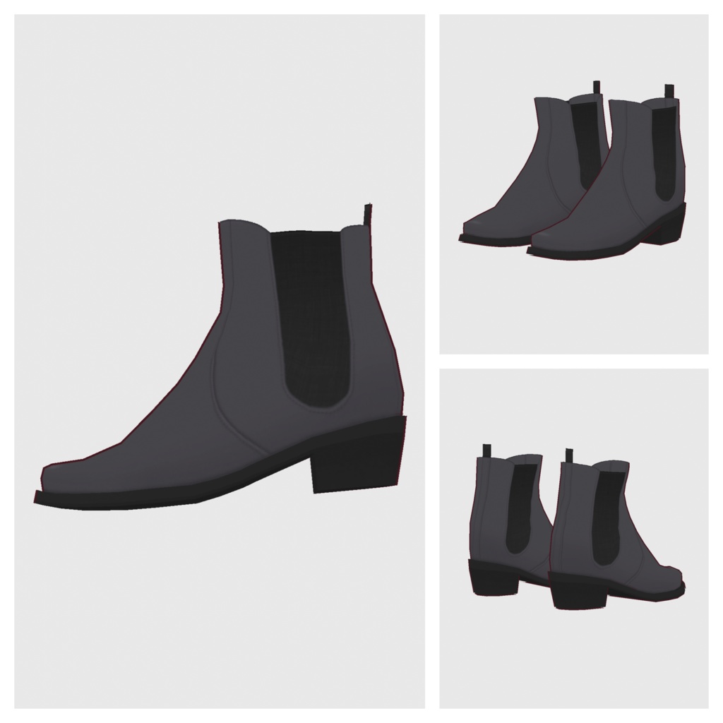 【#VRoid】サイドゴアブーツ2【#vroidcustomitem】