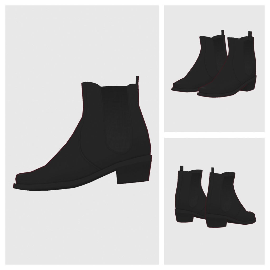 【#VRoid】サイドゴアブーツ2【#vroidcustomitem】