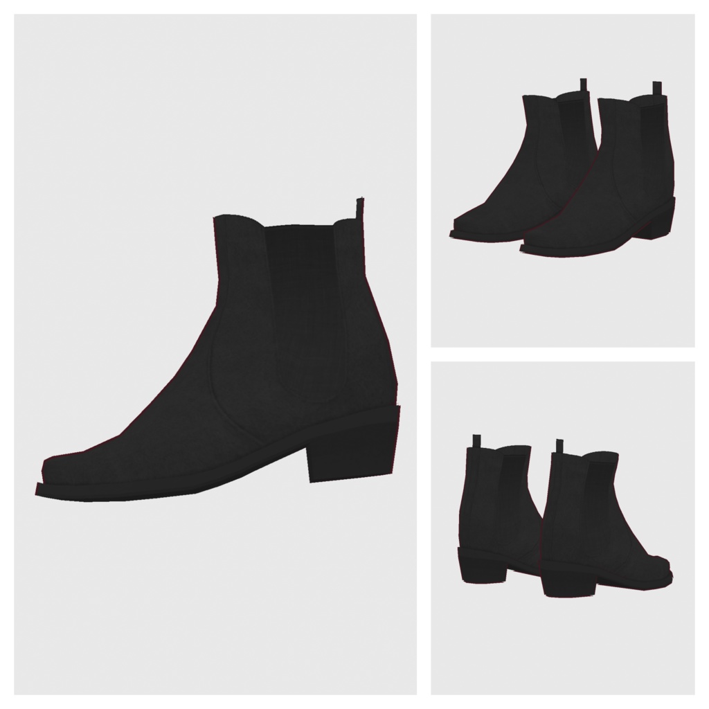 【#VRoid】サイドゴアブーツ2【#vroidcustomitem】