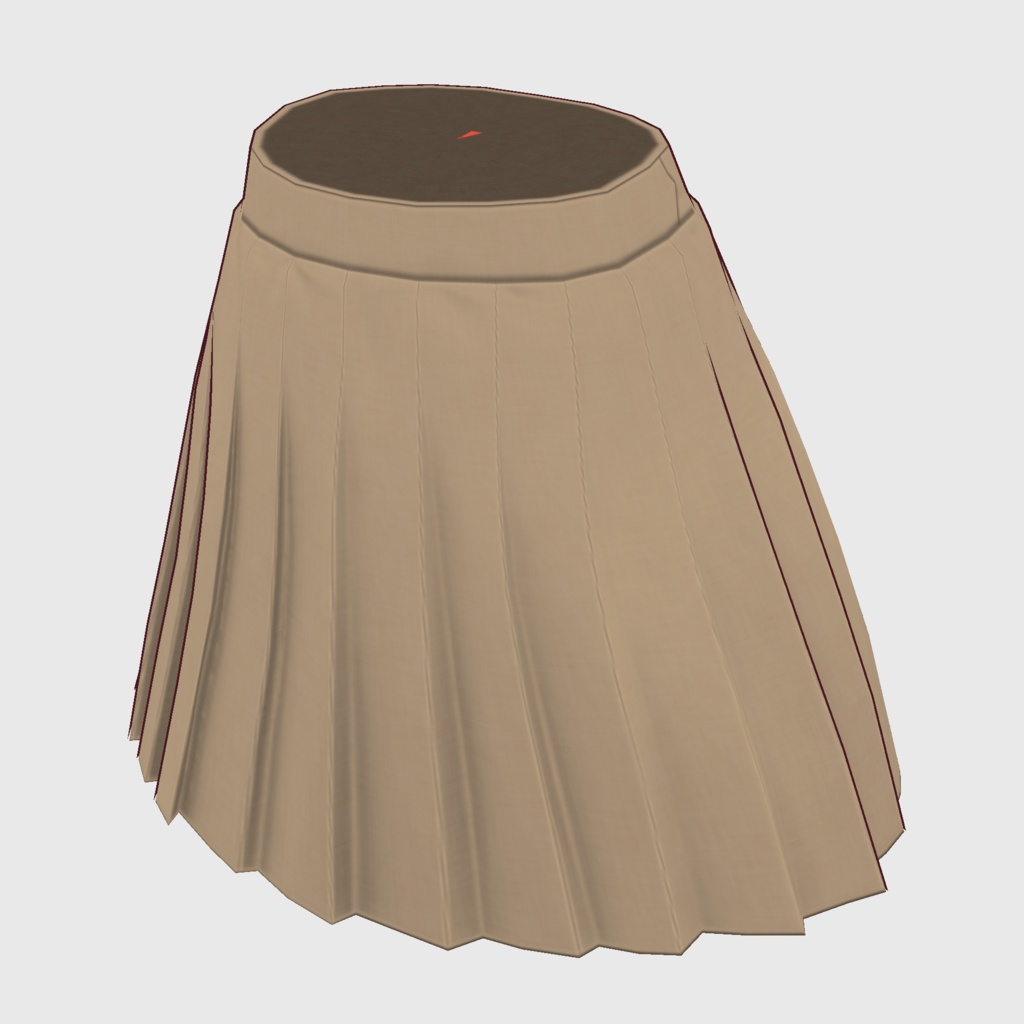 【#VRoid】プリーツスカート(ライトカラーver,)