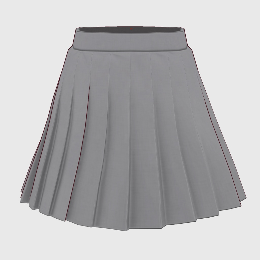 【#VRoid】プリーツスカート(ライトカラーver,)