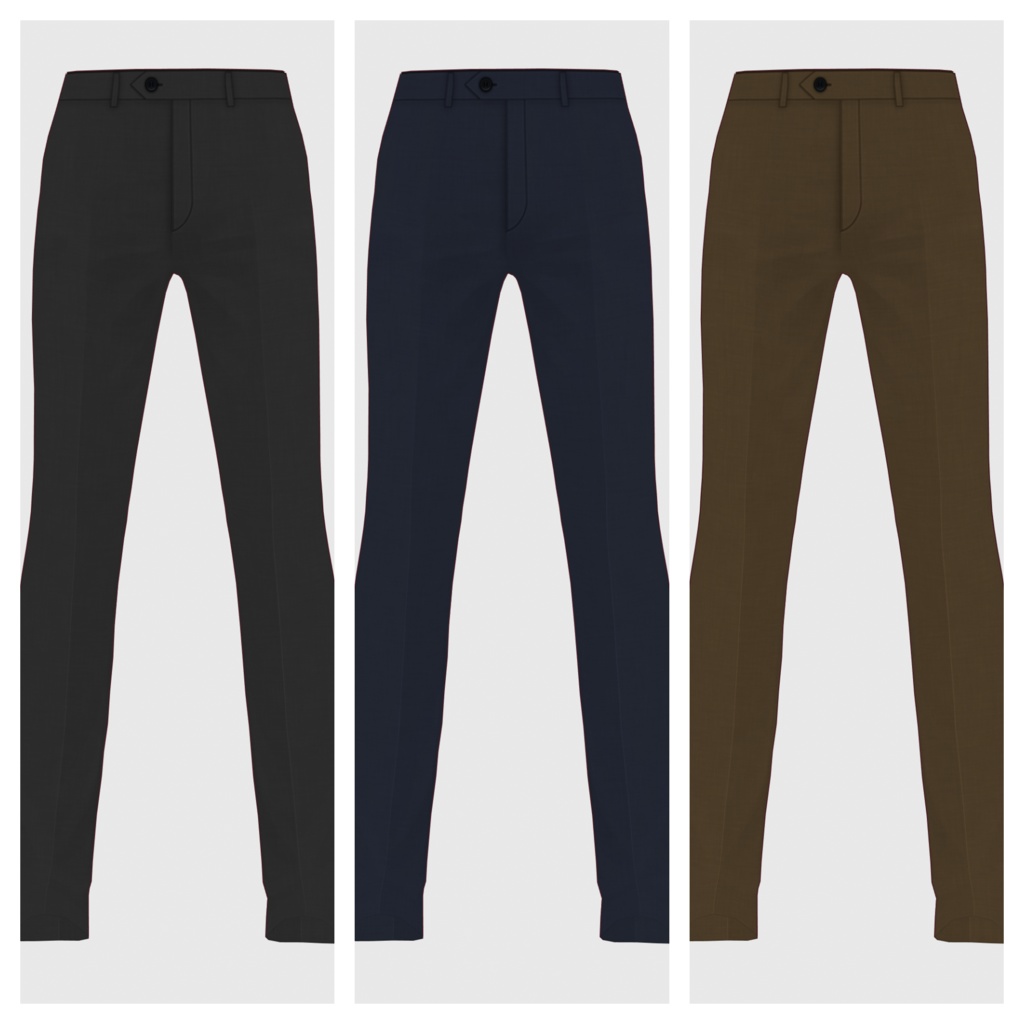 【#VRoid】3ボタンスーツ(men's)【#vroidcustomitem】