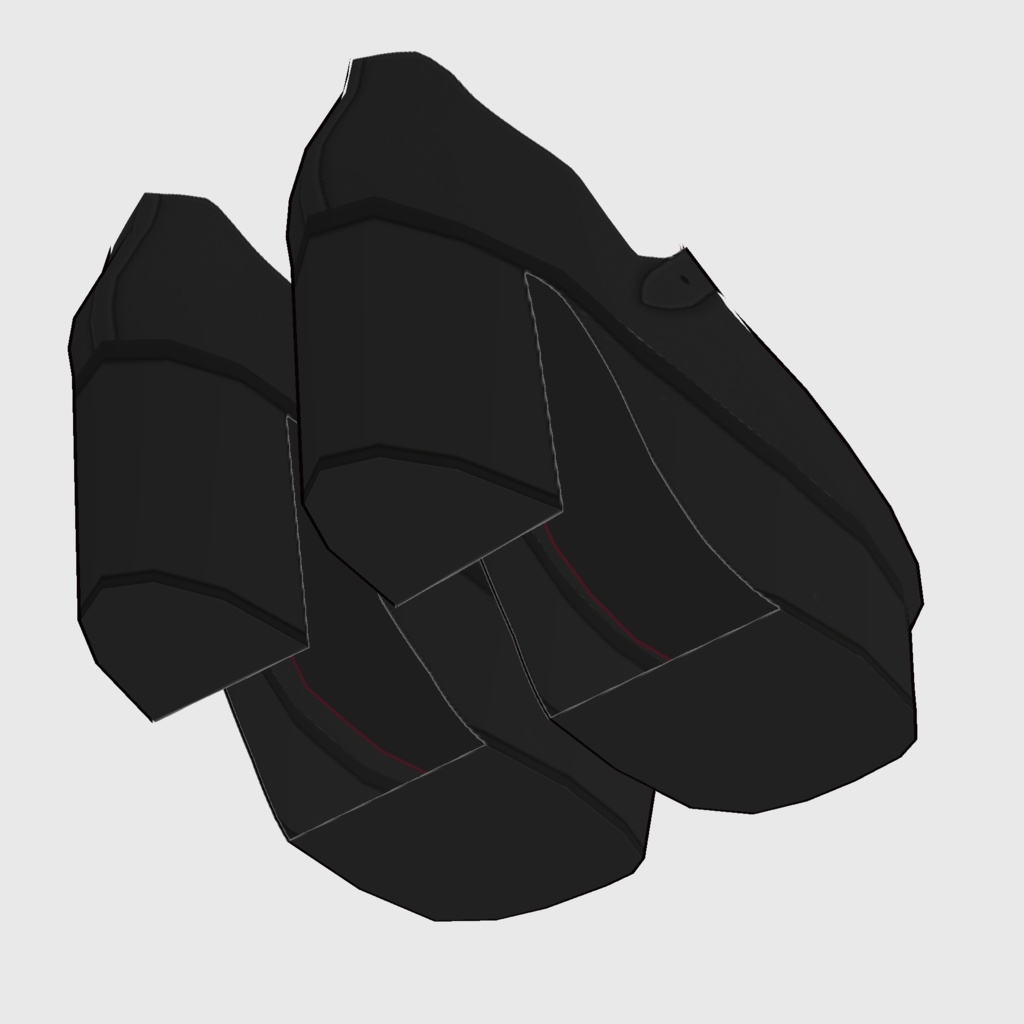 【#VRoid】チャンキーヒールパンプス【#vroidcustomitem】