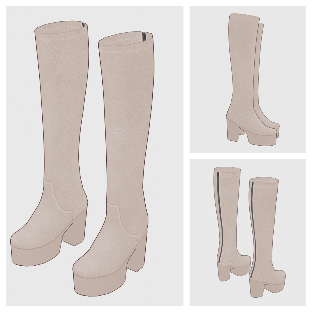 【#VRoid】ロングブーツ2【#vroidcustomitem】