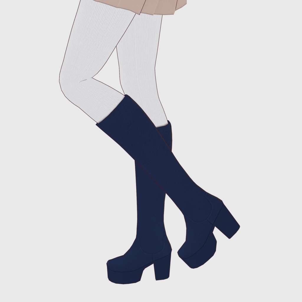 【#VRoid】ロングブーツ2【#vroidcustomitem】