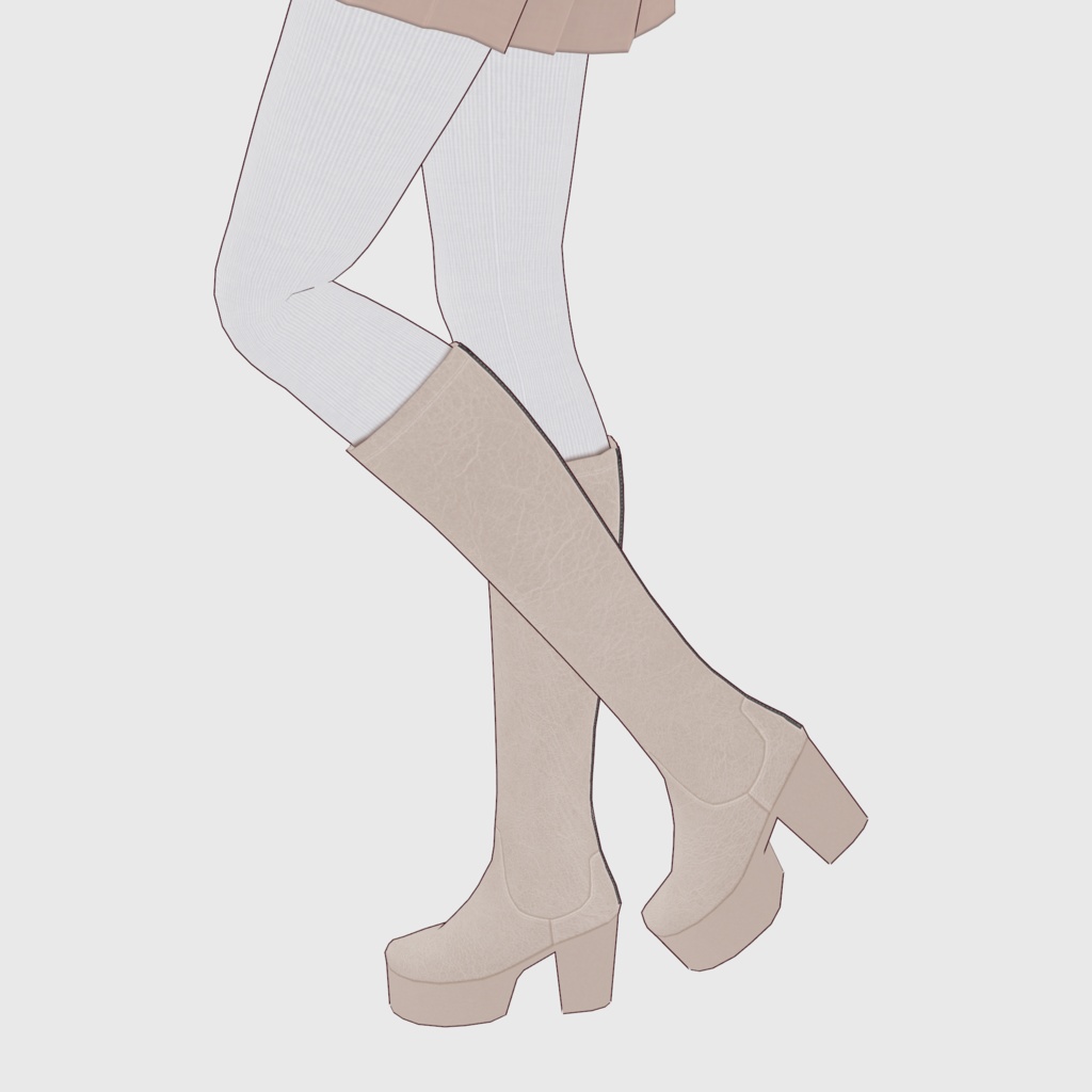 【#VRoid】ロングブーツ2【#vroidcustomitem】