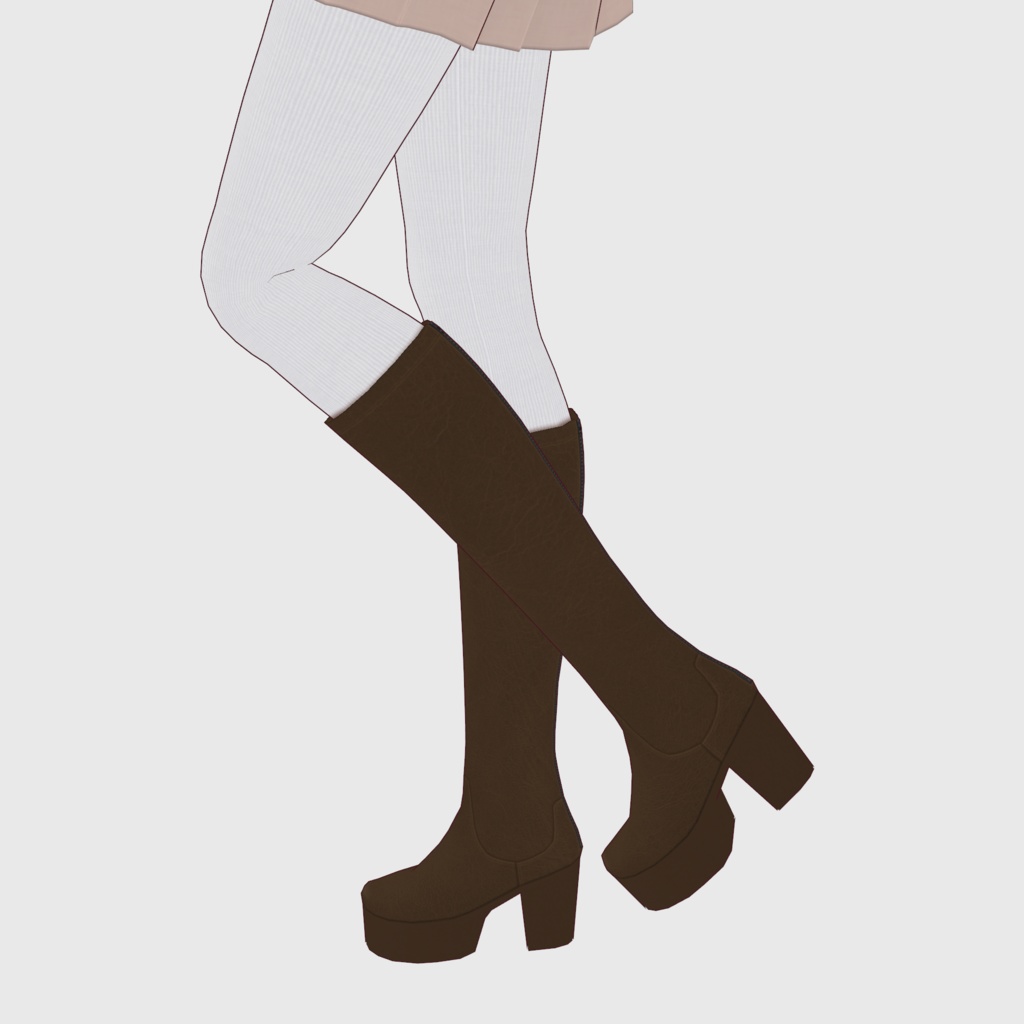 【#VRoid】ロングブーツ2【#vroidcustomitem】