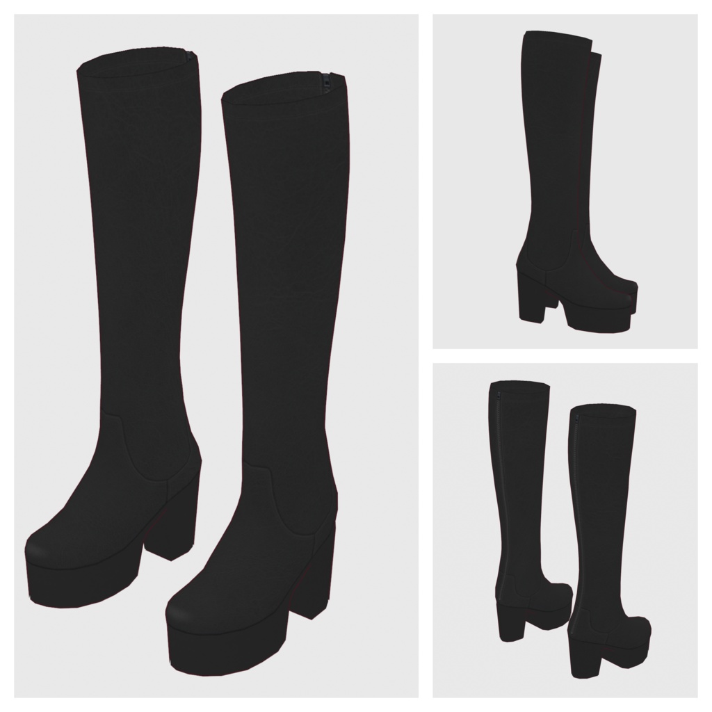 【#VRoid】ロングブーツ2【#vroidcustomitem】