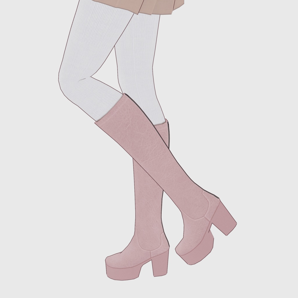 【#VRoid】ロングブーツ2【#vroidcustomitem】