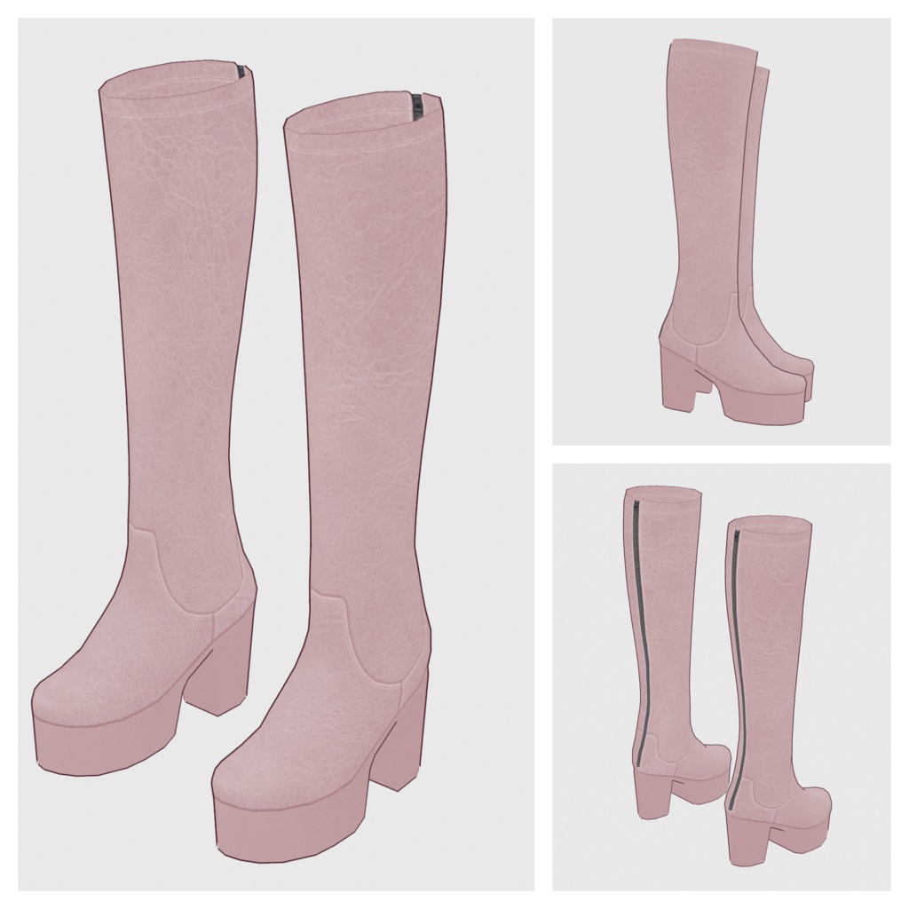 【#VRoid】ロングブーツ2【#vroidcustomitem】