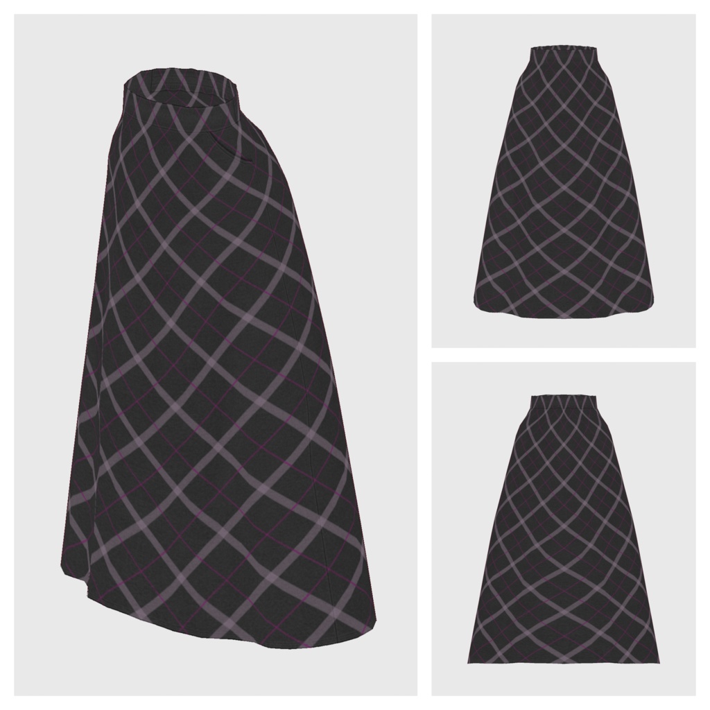 【#VRoid】フェルトロングスカート【#vroidcustomitem】