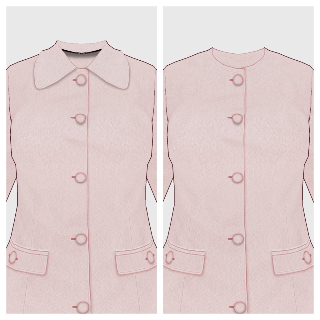 【#VRoid】フレアコート【#vroidcustomitem】