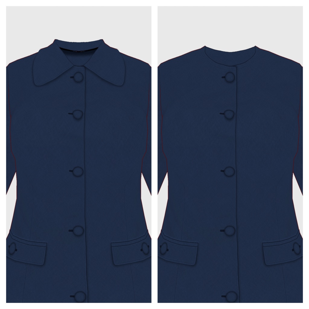 【#VRoid】フレアコート【#vroidcustomitem】