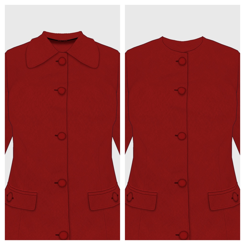 【#VRoid】フレアコート【#vroidcustomitem】