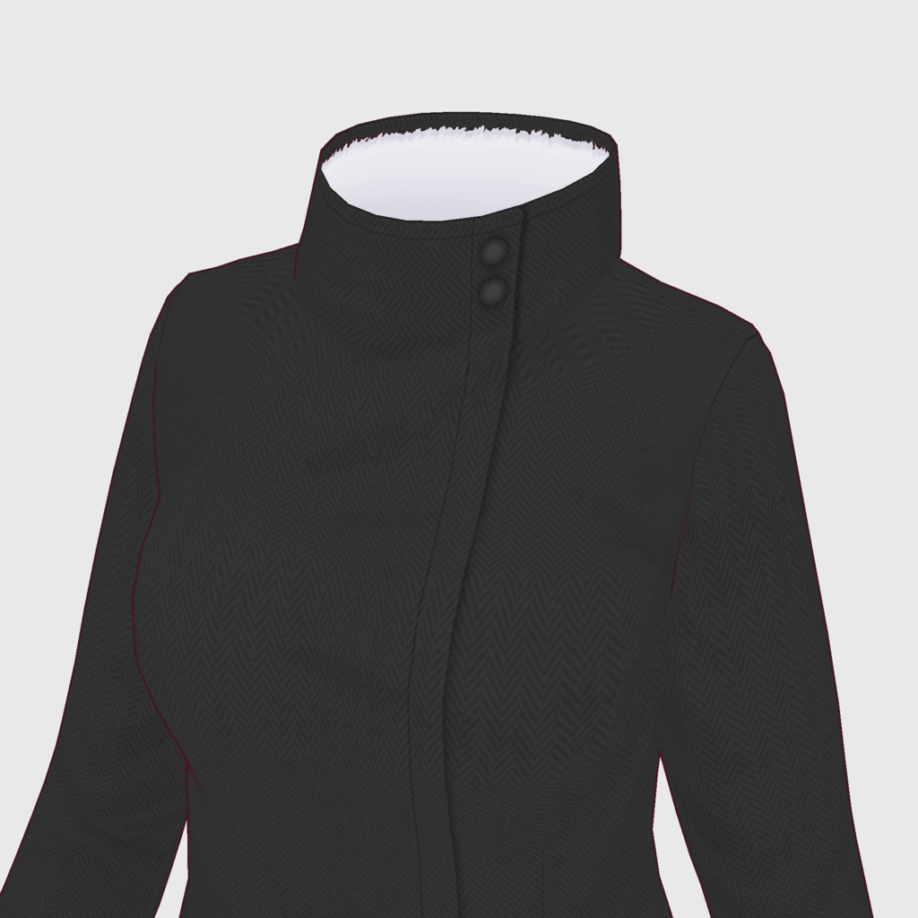 【#VRoid】スタンドカラージャケット【#vroidcustomitem】