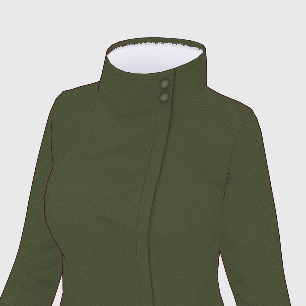 【#VRoid】スタンドカラージャケット【#vroidcustomitem】