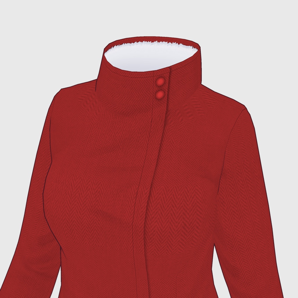 【#VRoid】スタンドカラージャケット【#vroidcustomitem】