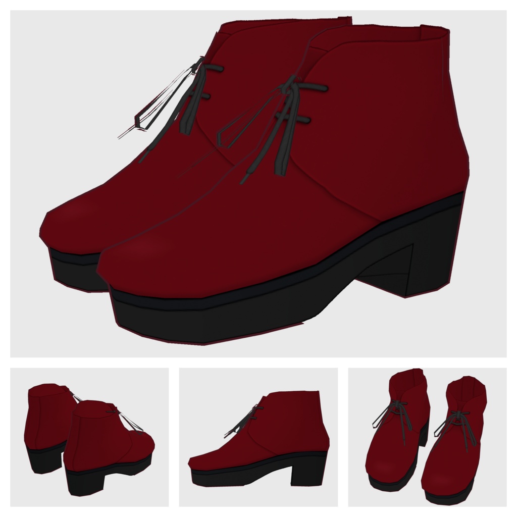 【#VRoid】チャッカブーツ【#vroidcustomitem】