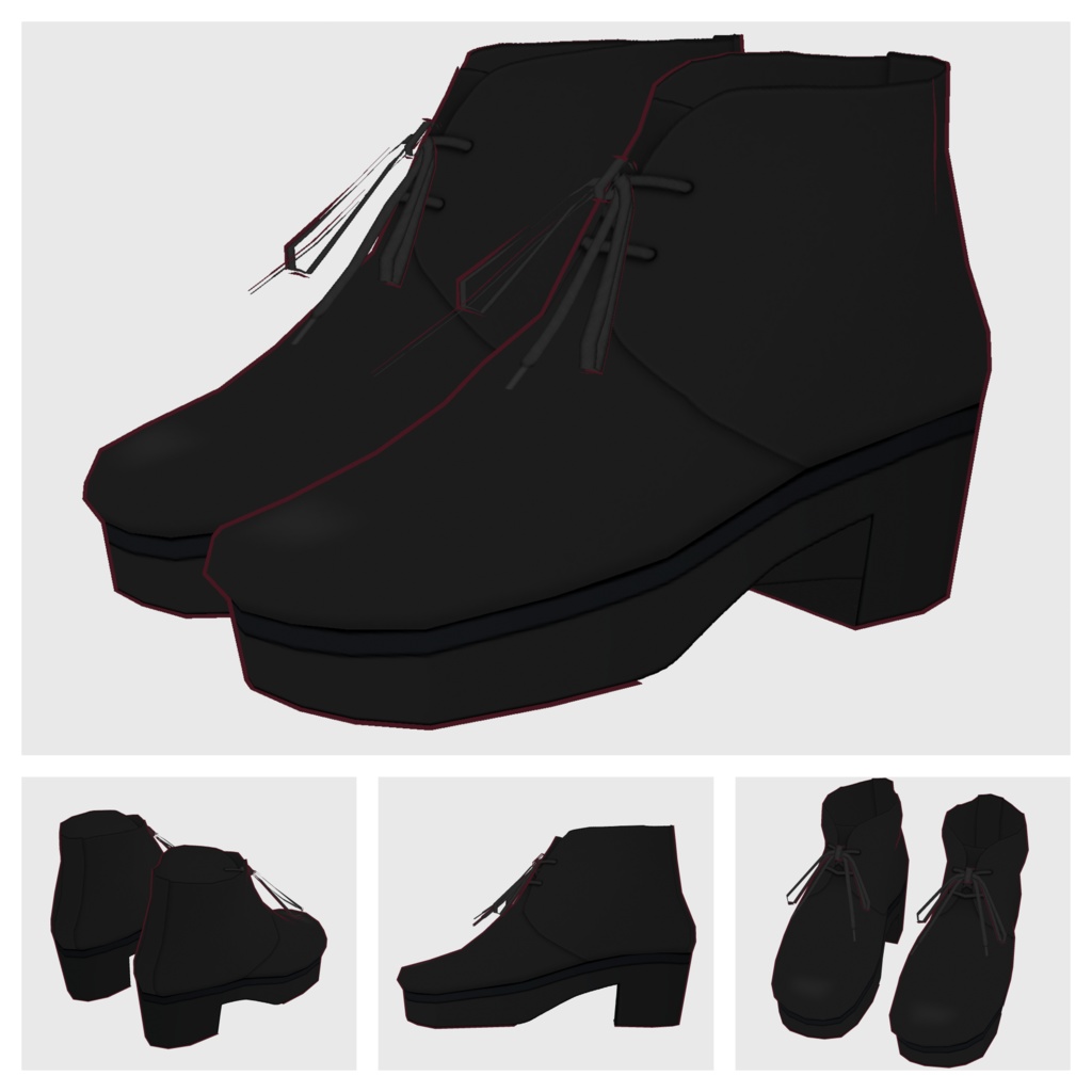 【#VRoid】チャッカブーツ【#vroidcustomitem】