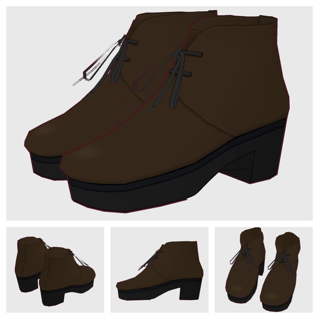 【#VRoid】チャッカブーツ【#vroidcustomitem】