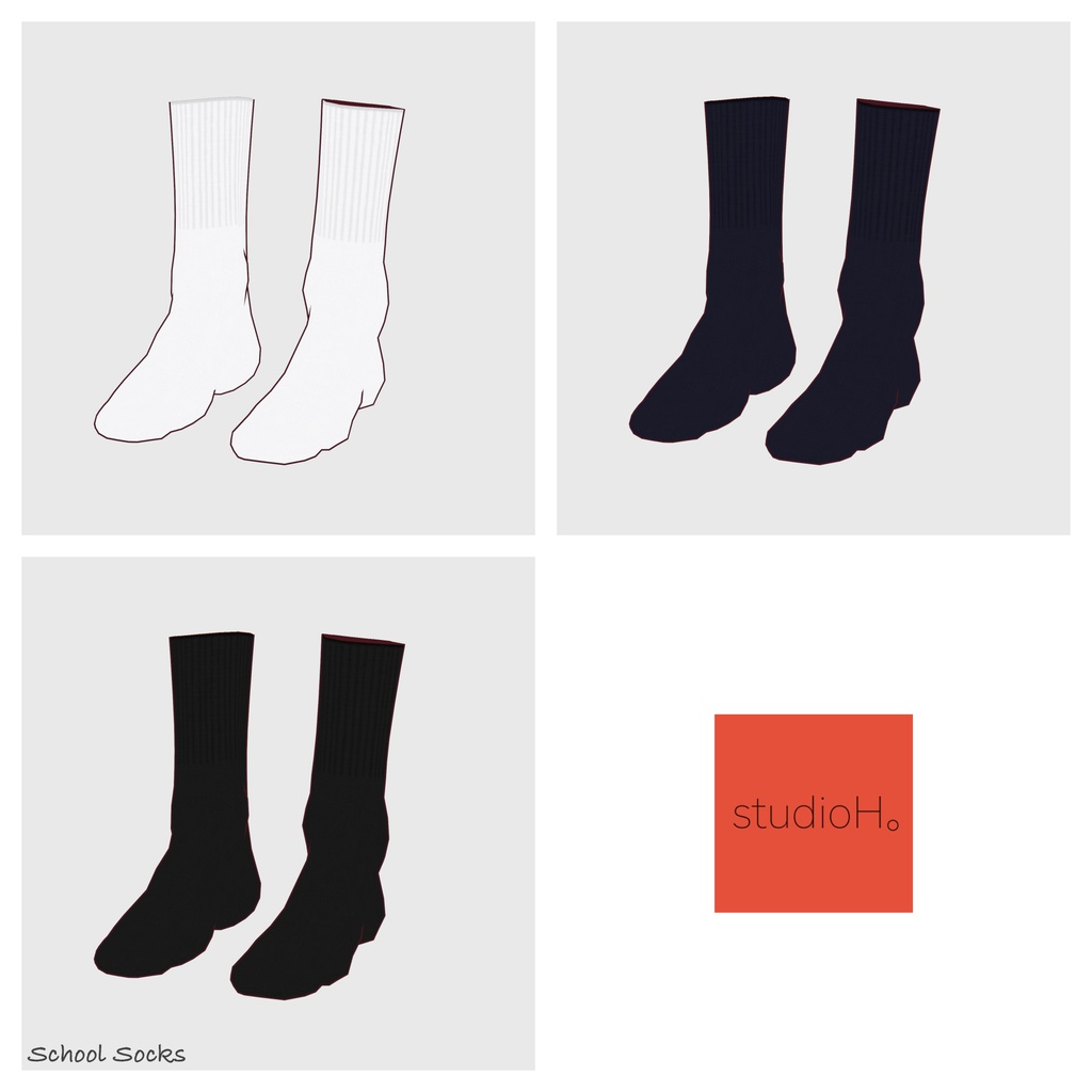 【#VRoid】スクールユニフォームセット【#vroidcustomitem】