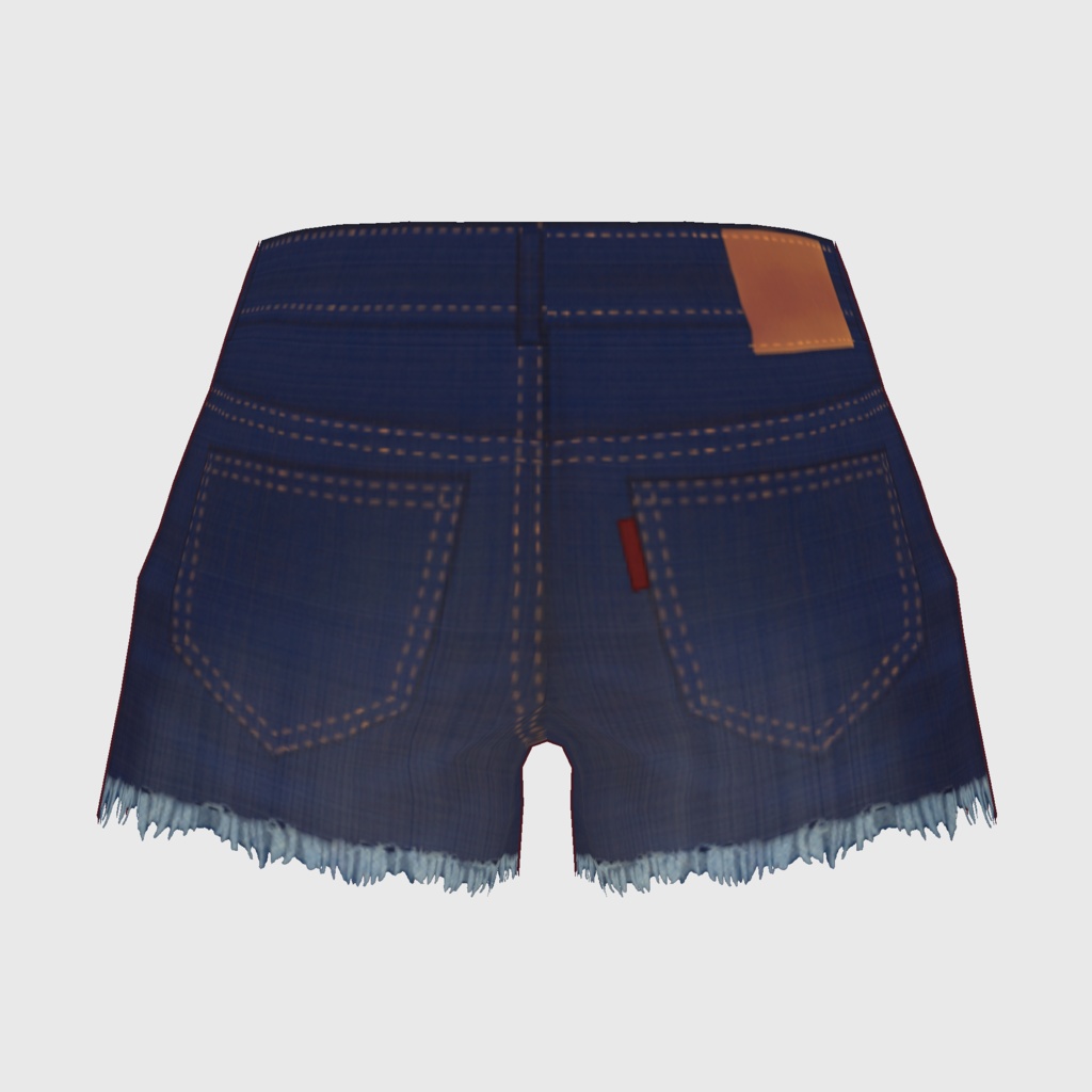 【#VRoid】デニムショートパンツ (free)