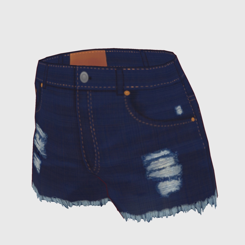 【#VRoid】デニムショートパンツ (free)