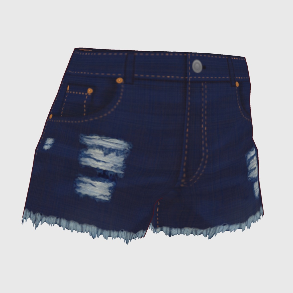 【#VRoid】デニムショートパンツ (free)