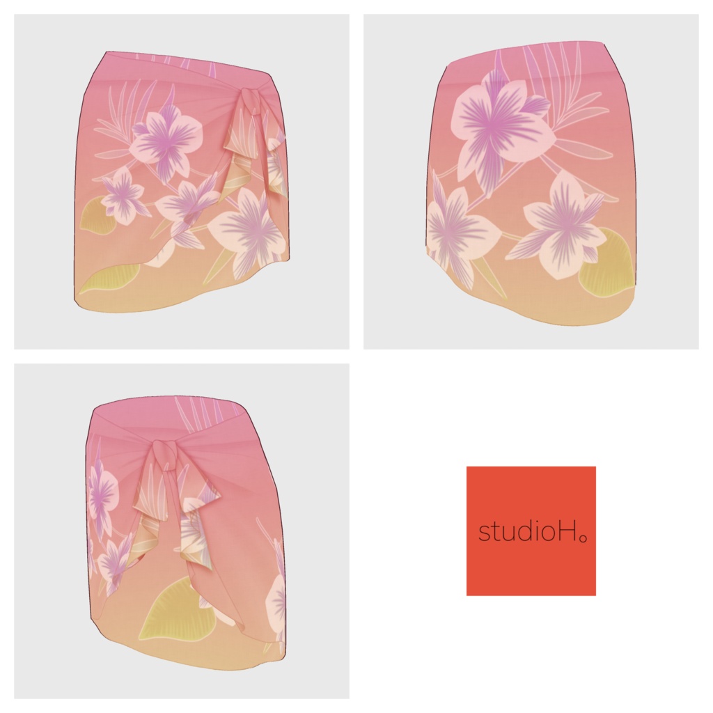 【#VRoid】ワンピーススイムウェア【#vroidcustomitem】