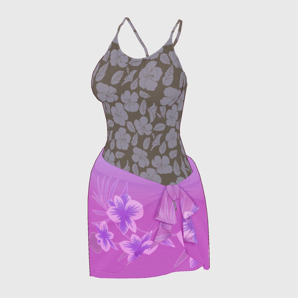 【#VRoid】ワンピーススイムウェア【#vroidcustomitem】