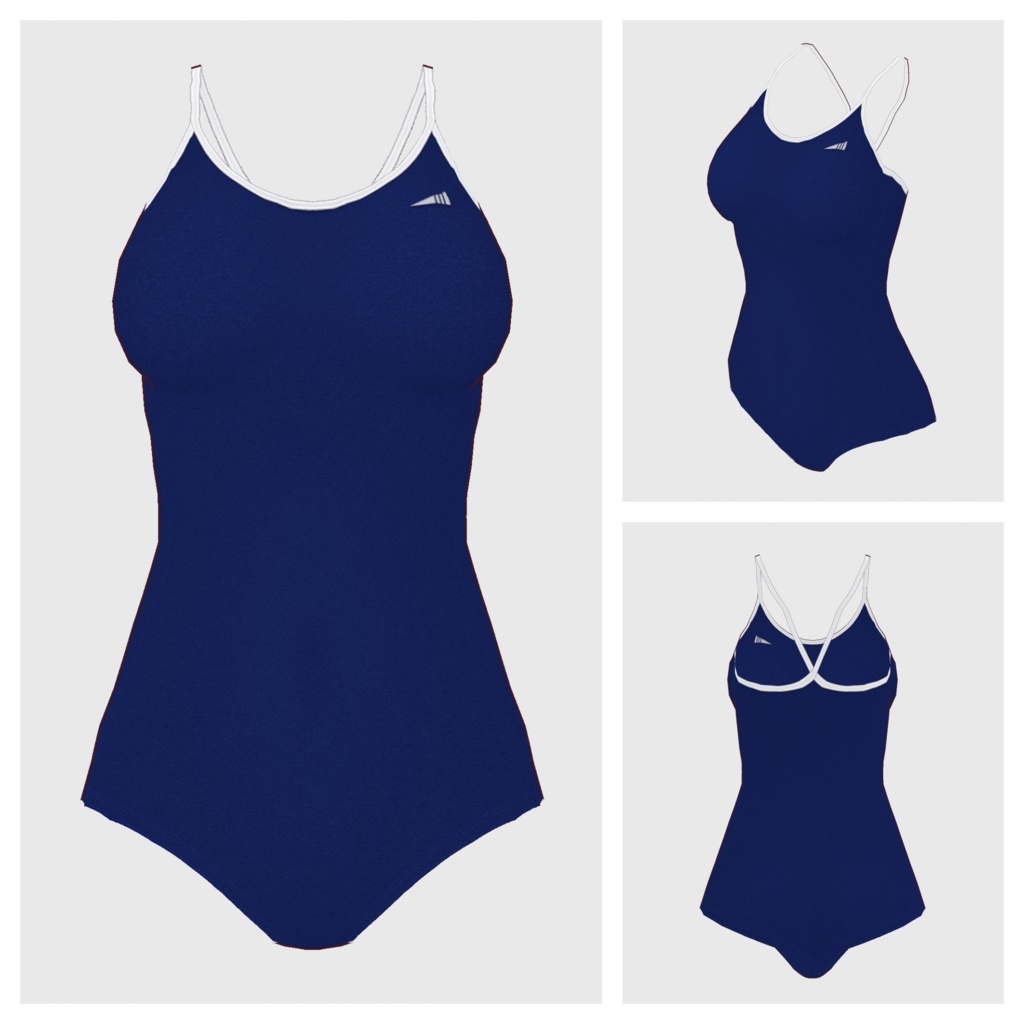 【#VRoid】ワンピーススイムウェア【#vroidcustomitem】