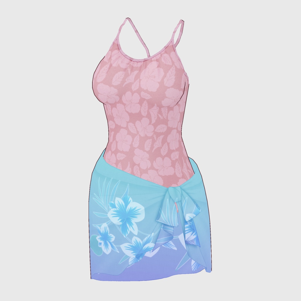 【#VRoid】ワンピーススイムウェア【#vroidcustomitem】