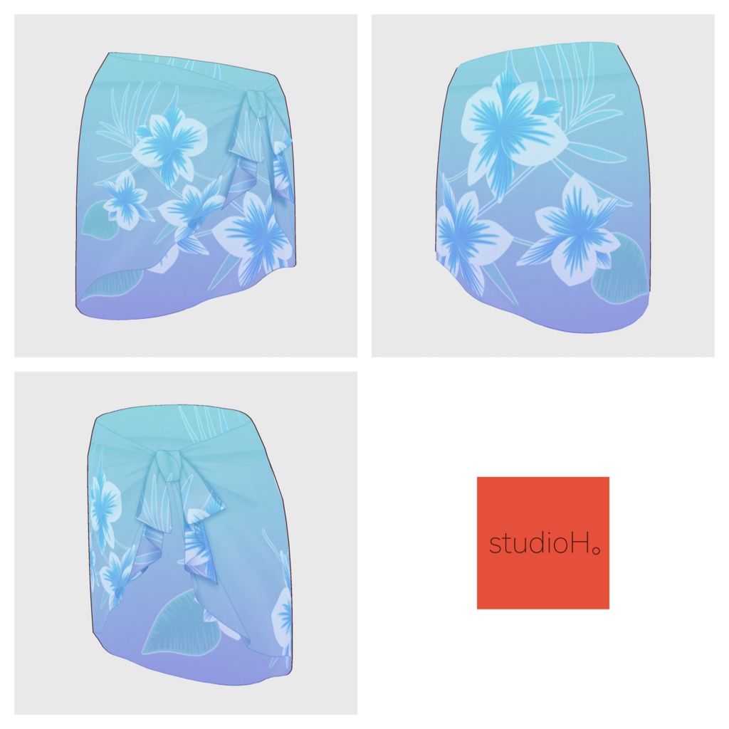 【#VRoid】ワンピーススイムウェア【#vroidcustomitem】