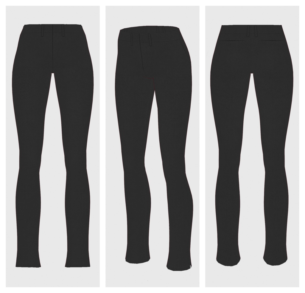 【#VRoid】ウールスキニーパンツ【#vroidcustomitem】