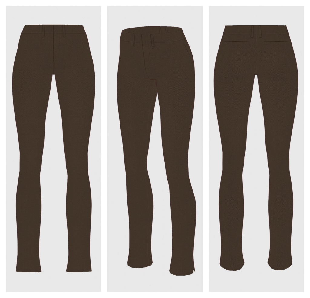 【#VRoid】ウールスキニーパンツ【#vroidcustomitem】