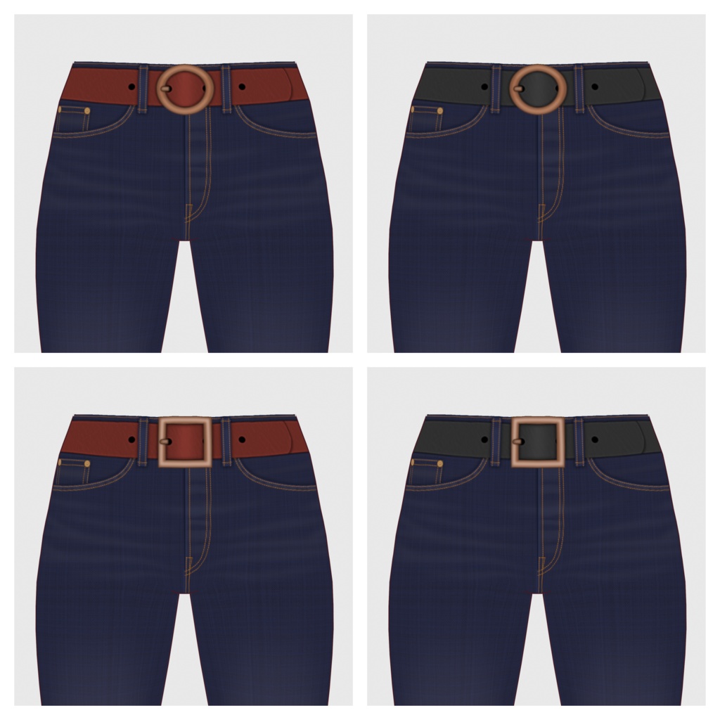 【#VRoid】スキニーデニムパンツ【#vroidcustomitem】