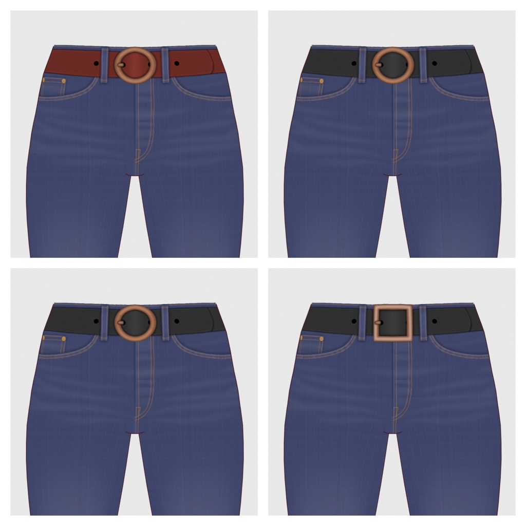 【#VRoid】スキニーデニムパンツ【#vroidcustomitem】